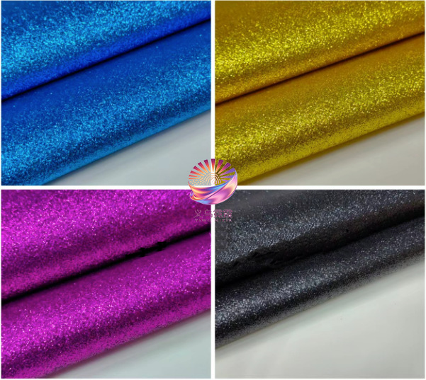 格利特PU皮革金葱闪粉反光面料珠光地毯箱包鞋材手机壳女装连衣裙时尚材质详情36