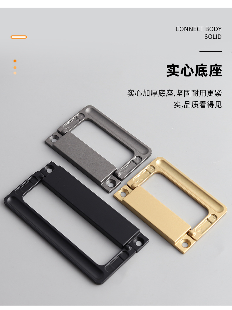 Wholesale of new sliding door, drawer, bedside table, concealed lock, flat handle, tatami, concealed and exposed wardrobe handle from Okali pic 19