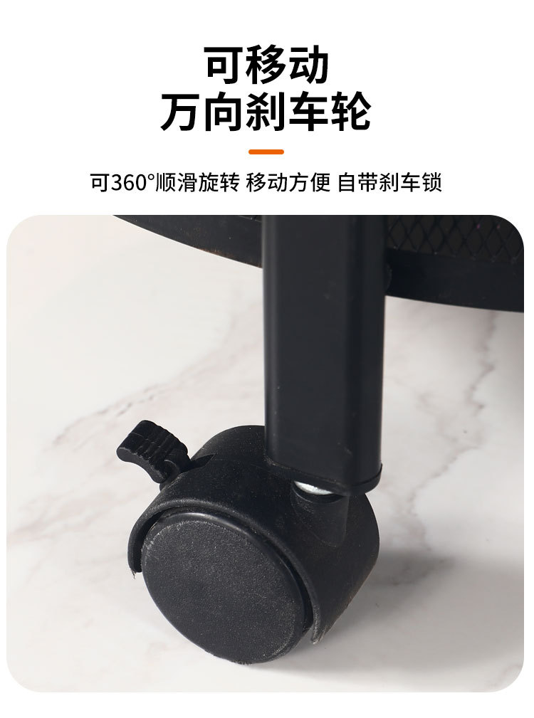 旋风厨房折叠置物架多层果蔬零食收纳小推车家用厨房可移动置物架详情11