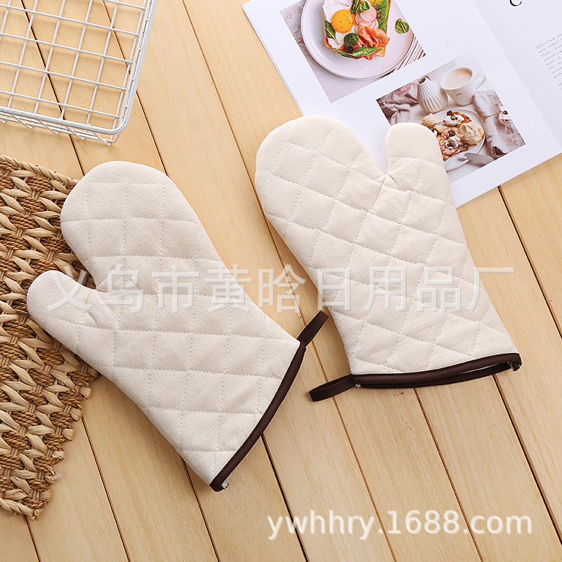 【 Chi Jia 】 Medium-sized oven Baking gloves, high-temperature resistant, anti-scald, high-temperature resistant electrical appliance gift, gift advertising gloves pic 1