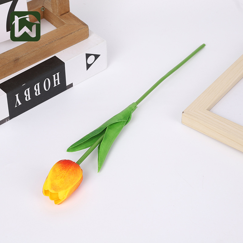 Factory direct sales of PU tulips with a touch of glue, calla lilies, artificial flowers, single stems wholesale, home living room and bedroom artificial flowers pic 27