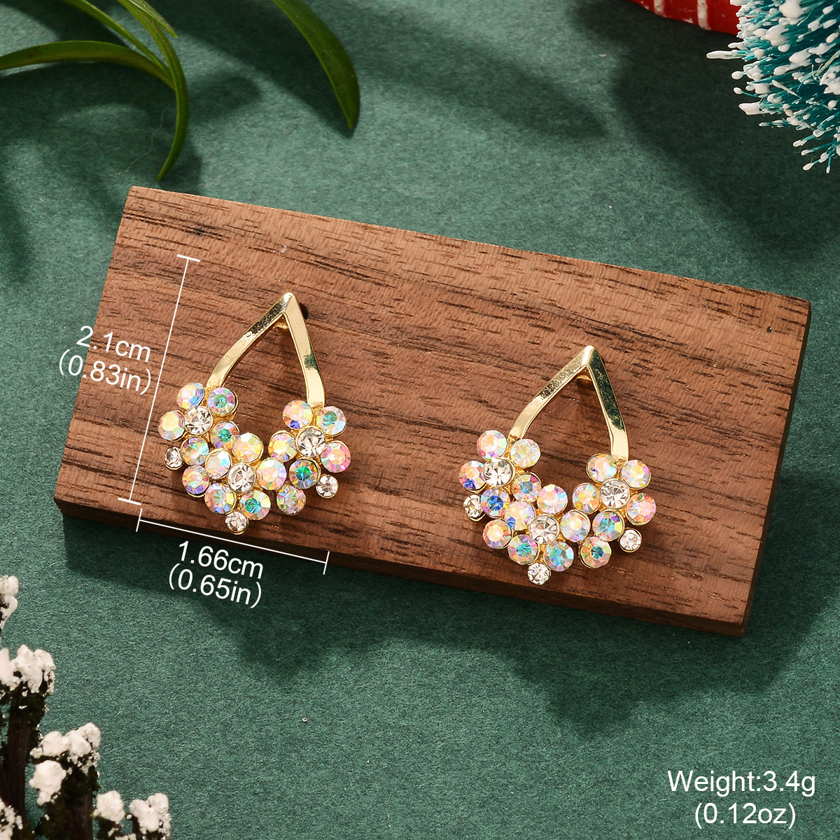 Christmas light luxury and unique heart-shaped tassel earrings, a new exquisite and Instagram-style fashion accessory for the autumn and winter of 2024 pic 28