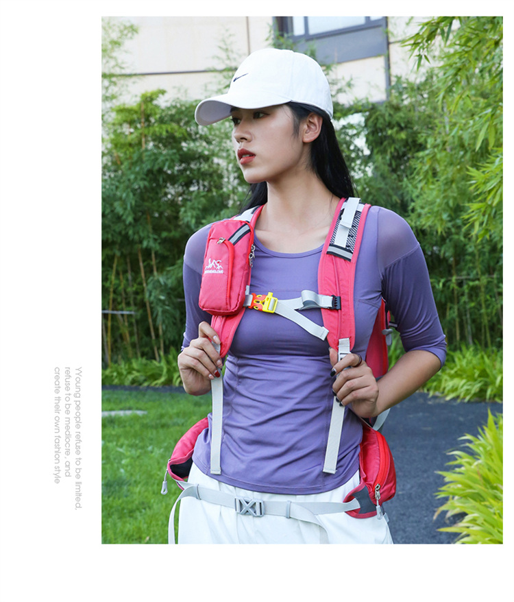 Wholesale of large-capacity portable water-resistant backpacks for outdoor travel and cycling, suspended frame travel and mountaineering bags pic 20