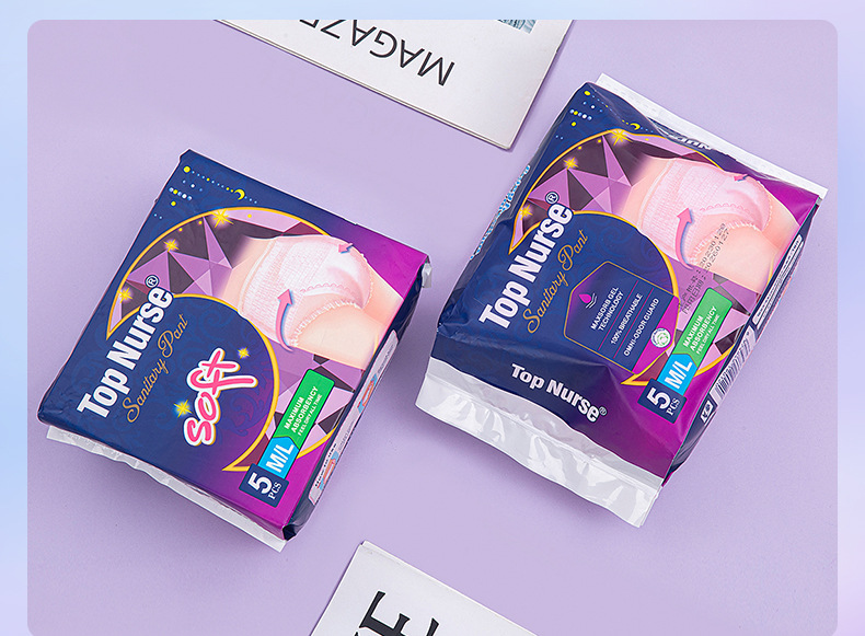 棉柔5片装夜用L码内裤型卫生巾经期姨妈裤安睡裤夜安裤安心裤批发详情14