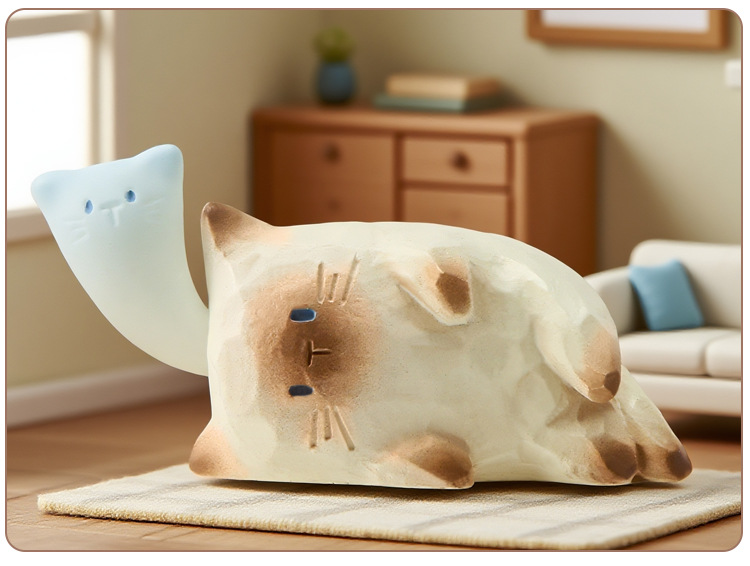 猫猫水晶PAI情绪盲盒 卡通可爱桌面树脂工艺品摆件节日送礼盲盒详情17