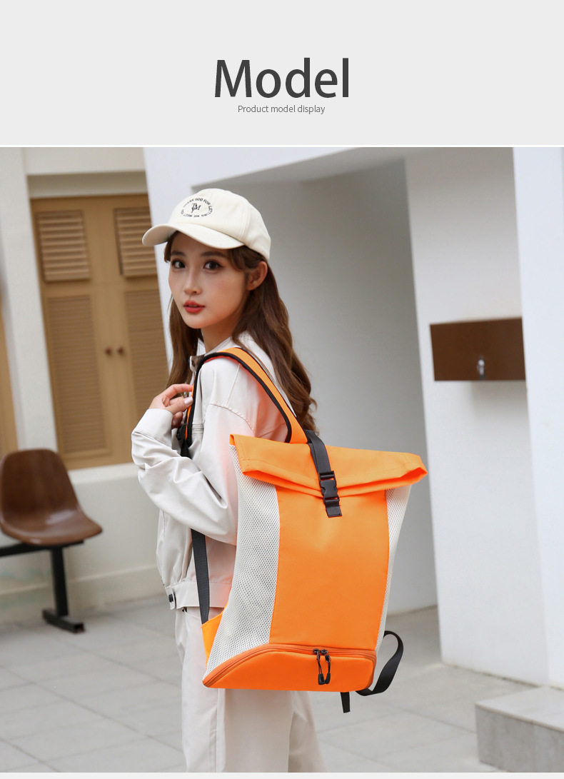 New large-capacity casual backpack, sports basketball bag, simple tutorial bag, commuting, business trip and fitness backpack pic 20