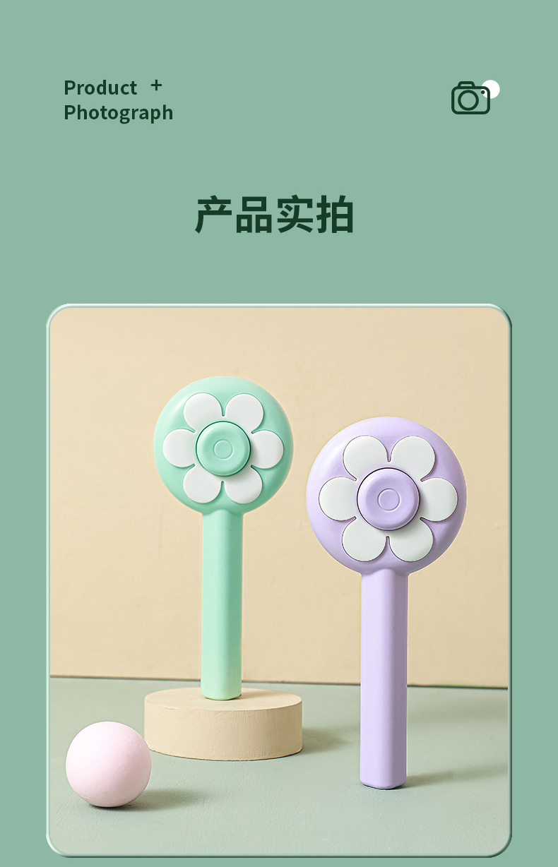 Flower pet cat comb, stainless steel needle massage cleaning needle comb, dog hair removal brush, portable one-click self-cleaning comb pic 20