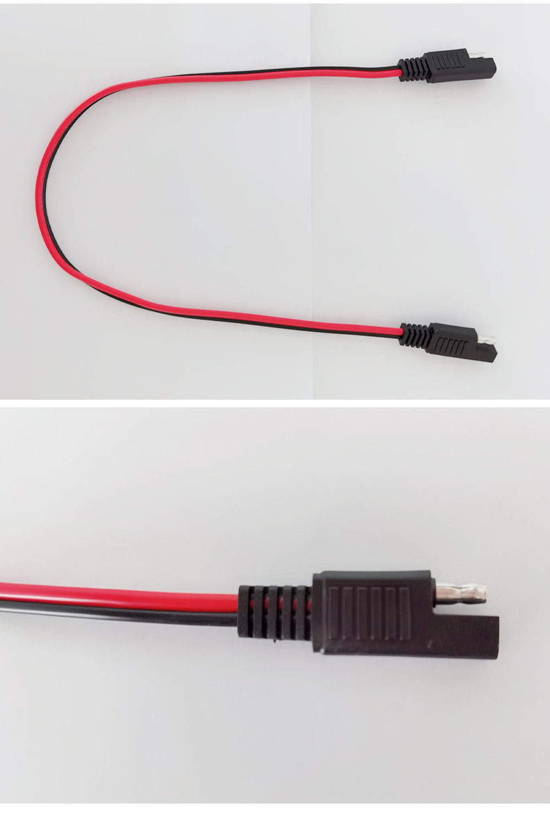 SAE连接线 一分二sae线 太阳能插头电源线 SAE三通汽车电源连接线详情9