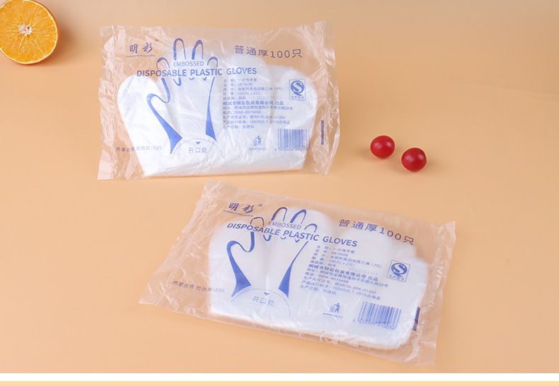一次性手套塑料食品级透明pe食品加厚餐饮龙虾薄膜家用厨房批发详情14