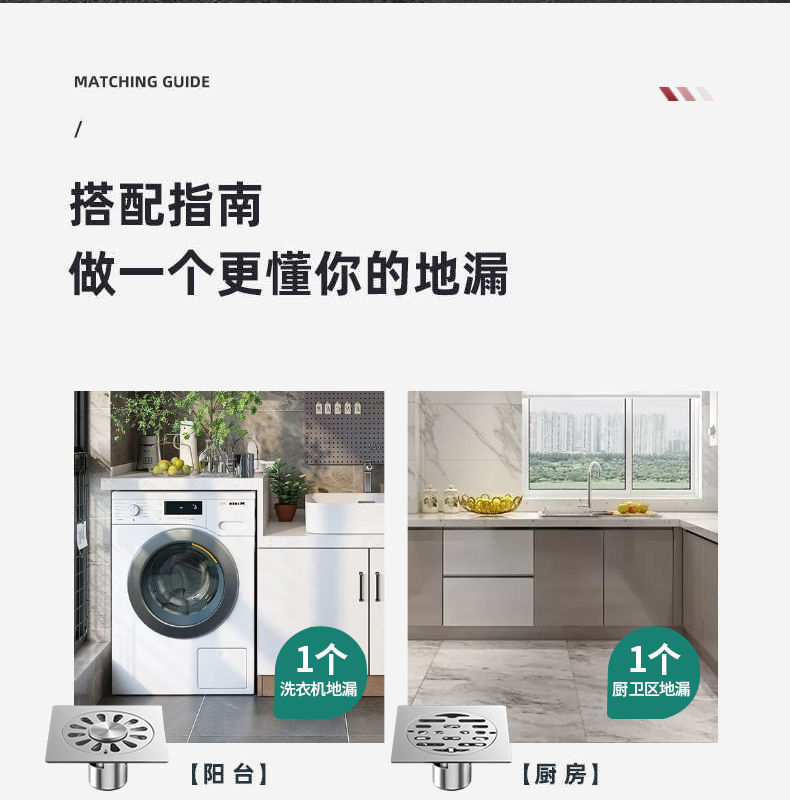 304 stainless steel deodorizer, deodorizer core, washing machine connector, bathroom drain cover, toilet floor drain pic 25