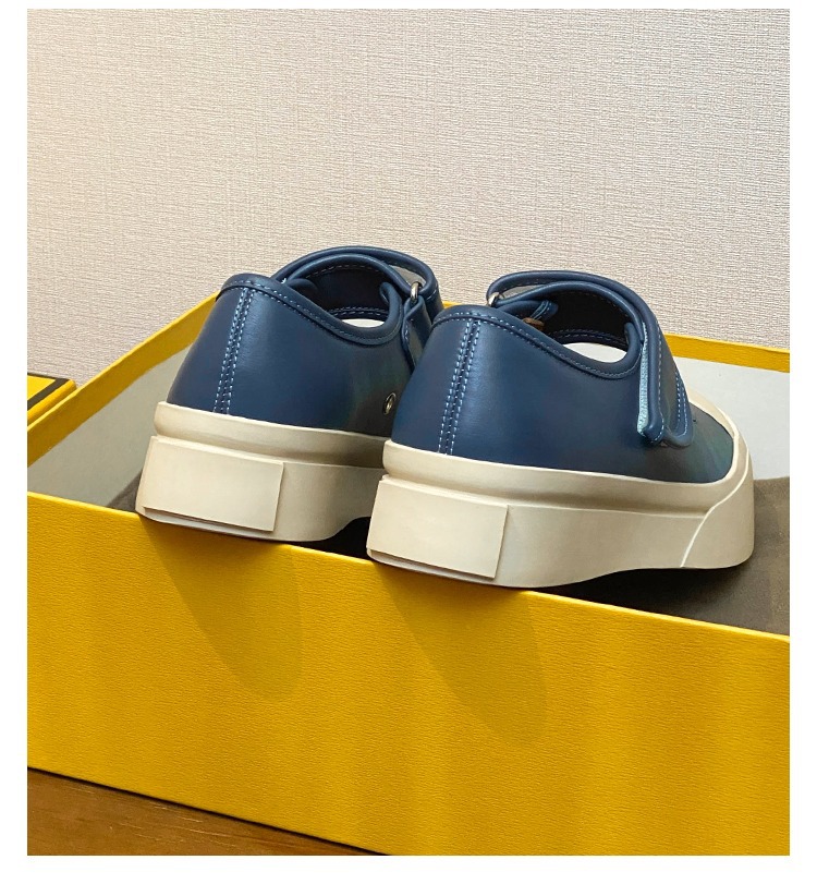 赵露思同款法式丑萌mona玛丽珍鞋2023年复古厚底小白鞋大头单鞋详情19