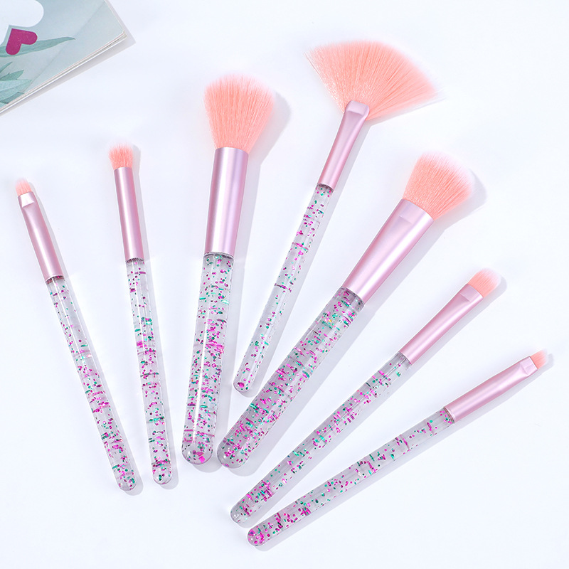 新款7支幻彩化妆刷套装散粉修容眼影全套化妆刷时尚便携美妆工具详情5