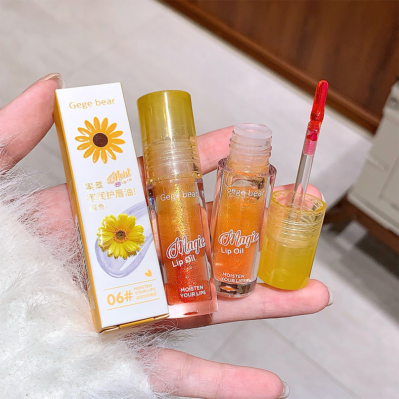 Gege bear Goge Little Bear Fruit Extract Lip Care Oil Moisturizes and hydrates, reduces lip lines, and makes the lips shiny and lustrous pic 15