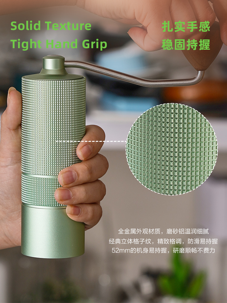 跨境手摇磨豆机CNC钢磨芯咖啡豆手磨机外调家用意式研磨器咖啡机详情29