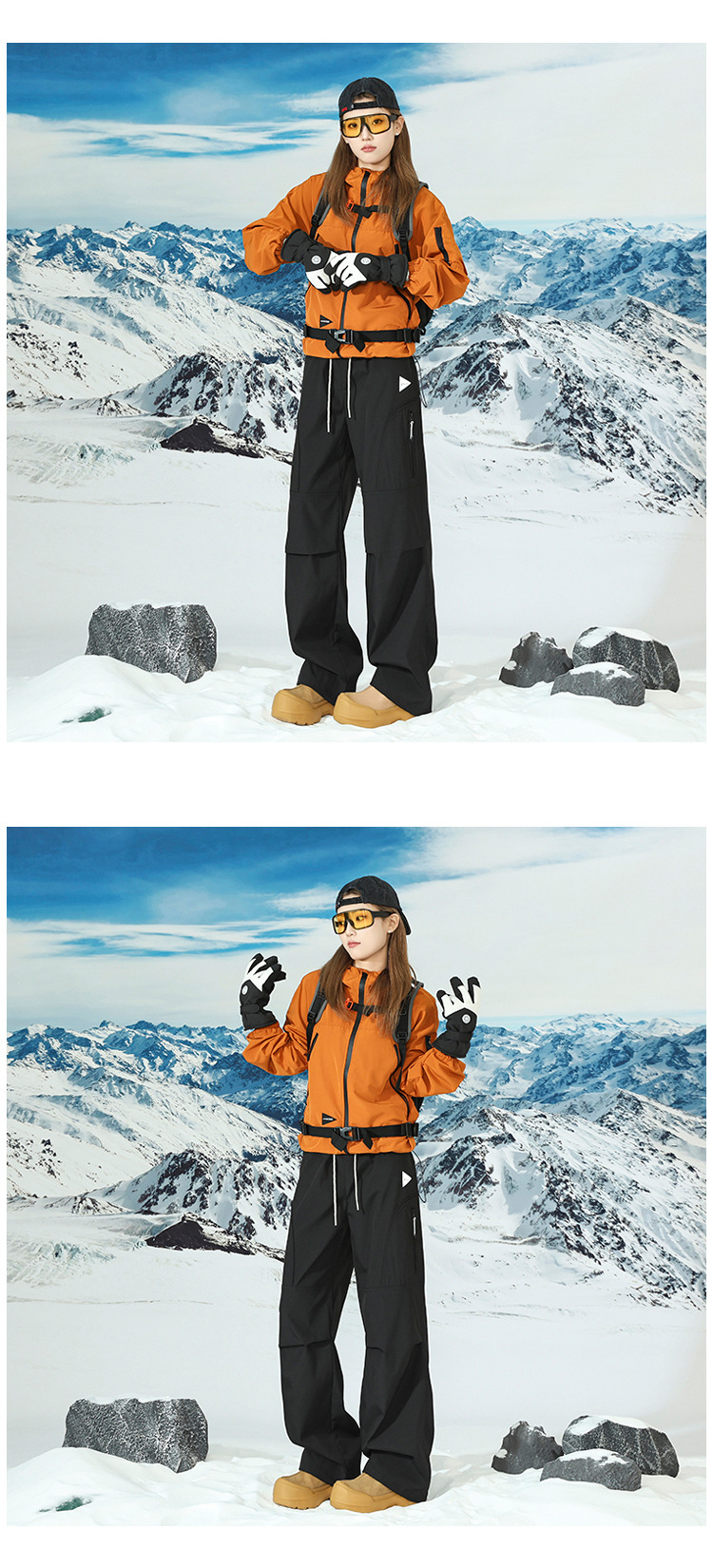 美式机能风春季三防冲锋裤男款户外登山裤防风防水休闲裤子工装裤详情10