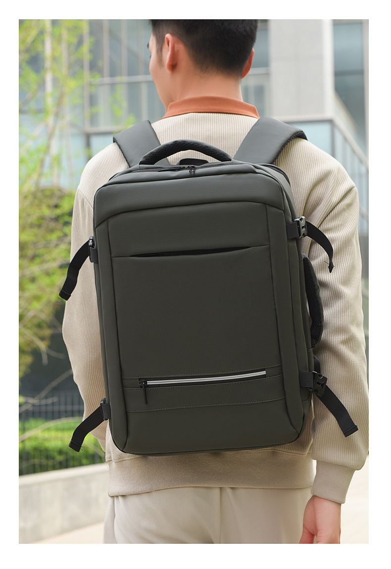 The new business backpack for men with a high-end feel, large-capacity water-resistant computer backpack, and multi-functional student backpacks are trendy pic 33