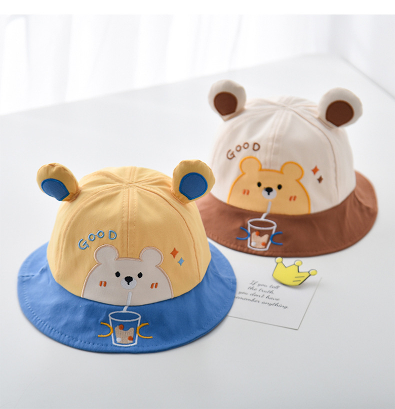 宝宝帽子春秋款新款夏季儿童防晒帽婴幼儿可爱超萌男童女童渔夫帽详情3