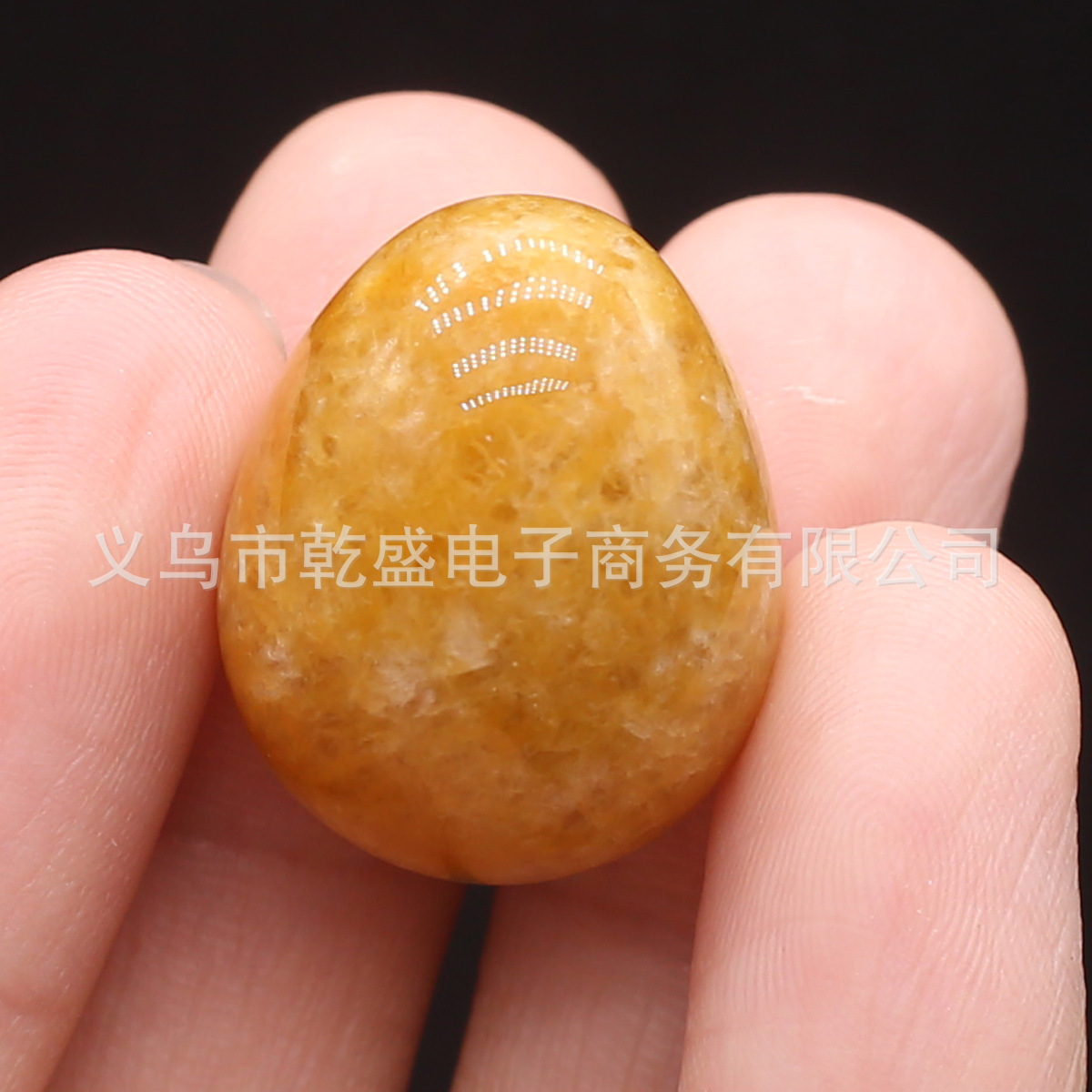天然绿东陵紫晶黄玉鸡蛋摆件半宝石DIY装饰品小摆件详情12