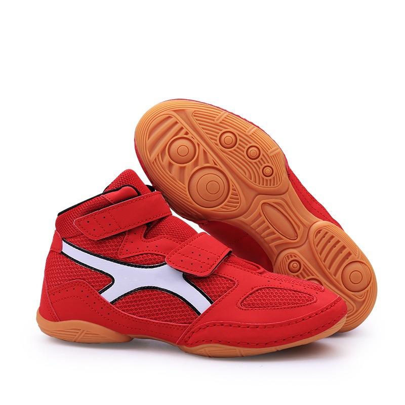 摔跤训练健身比赛儿童成人运动鞋摔跤鞋拳击鞋耐磨透气款男女通用详情8