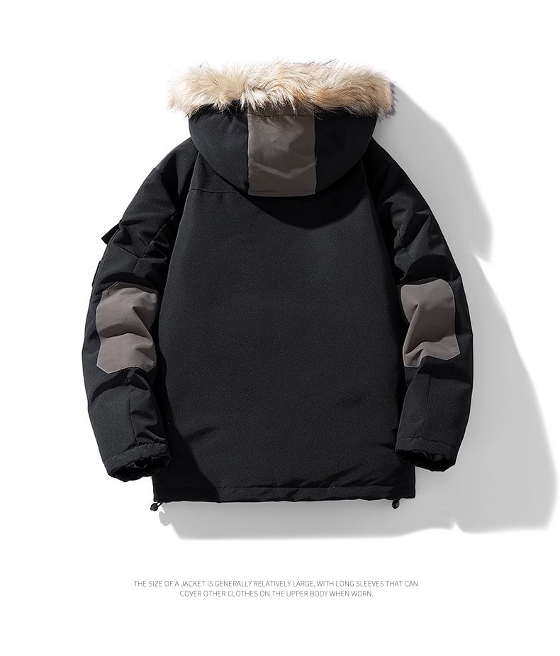 NASA Workwear Party overcomes the new winter trend brand of thick-necked hooded cotton-padded jackets, cotton-padded jackets and coats for men pic 16