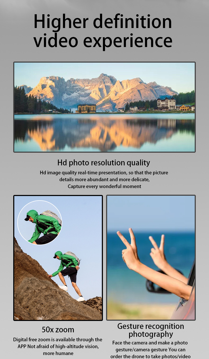 无人机S7H跨境高清航拍无刷电机电调高清航拍遥控带屏幕玩具批发详情23