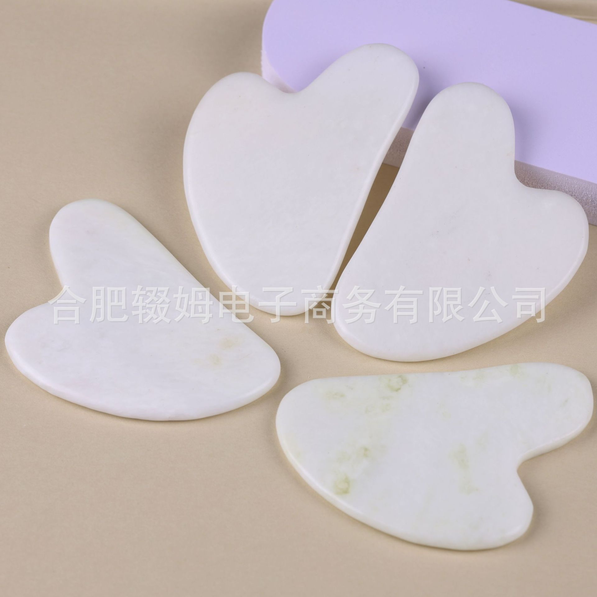 天然岫玉玉石板面部美容按摩器全身通用牛角刮板岫玉刮痧板经络详情31