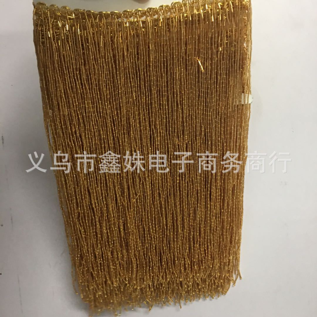 Glass tube, two-color lace, beaded, dance costume, tassel beads, clothing accessories and accessories pic 18