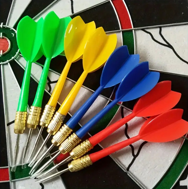 耐摔彩色飞镖针飞镖盘气球扎气球套装运动休闲飞镖靶硬飞标飞标套装详情4