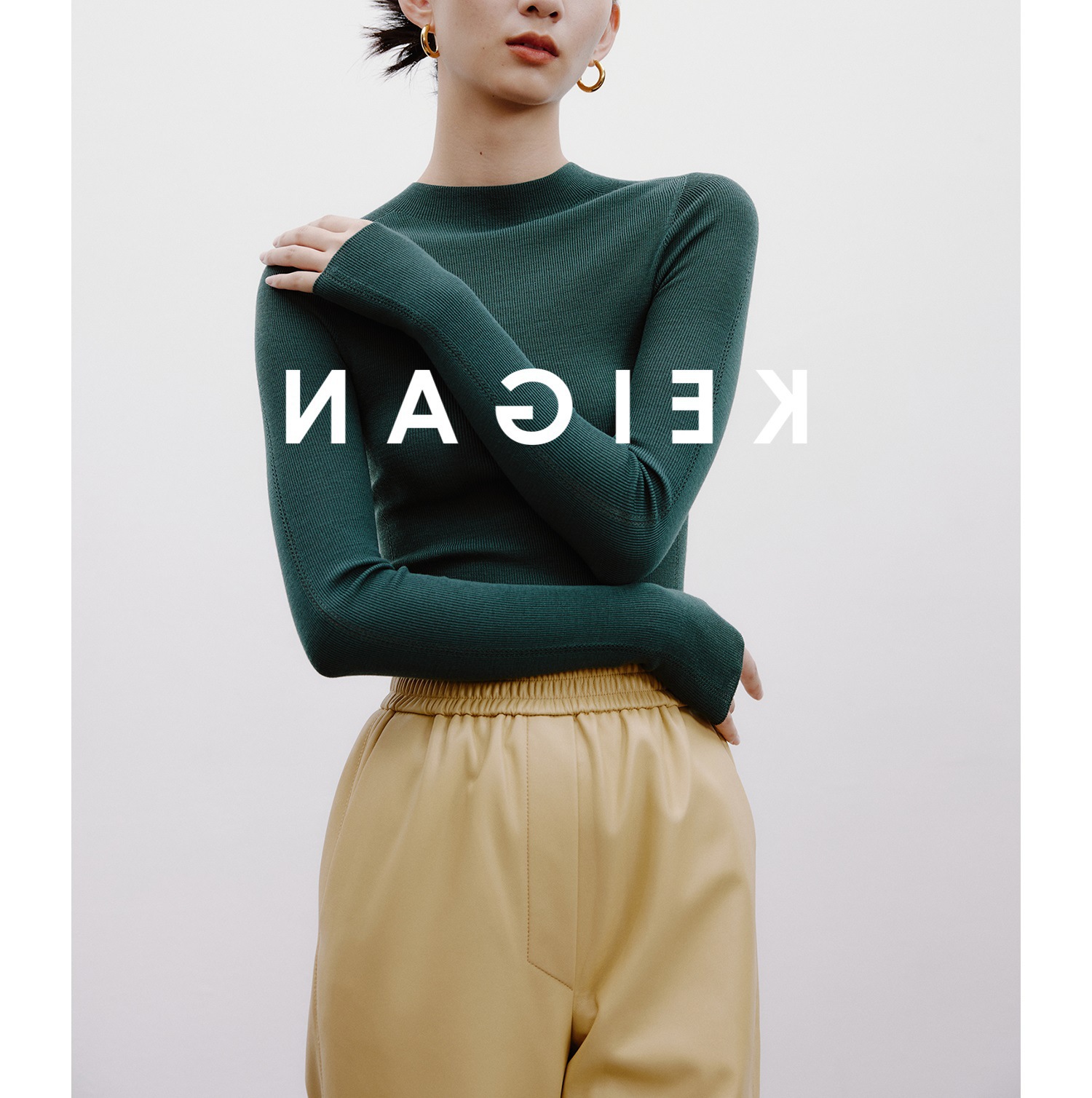 Italian 嵿 luxury 120s washable 160s gold wool 18-needle seamless base knit top for women pic 31