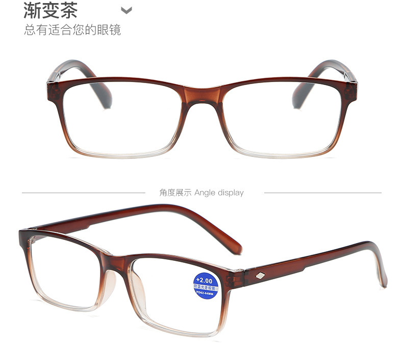 Anti-blue light fashionable reading glasses for men and women, high-definition resin reading glasses for the elderly, anti-fatigue reading glasses 822 pic 17