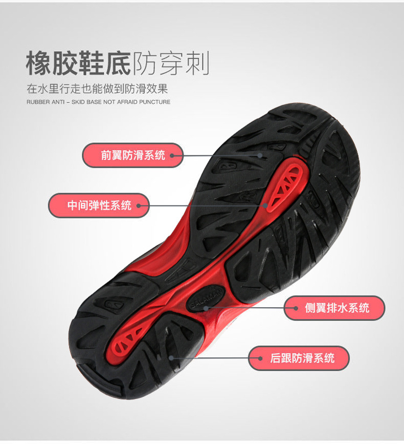 跨境外贸 情侣款 户外凉鞋男女沙滩鞋防滑登山徒步鞋男包头运动鞋详情8