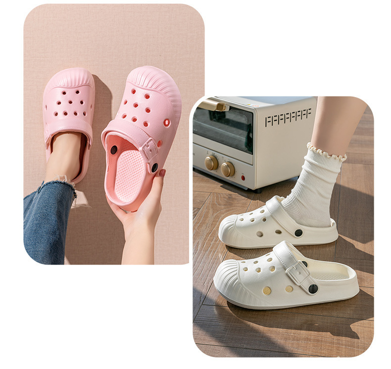 洞洞鞋贝壳头外穿高跟夏漂流增高情侣包头拖鞋厚底男沙滩鞋详情25