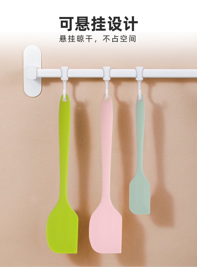 硅胶刮刀三件套一体式刮刀套装厨房烘焙工具蛋糕奶油刮刀硅胶油刷详情9