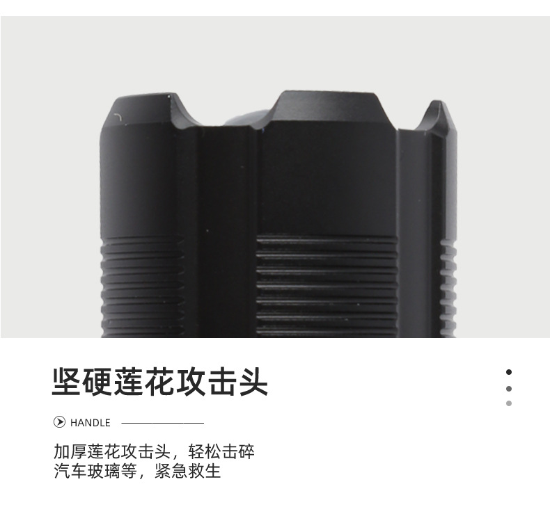 跨境新款XHP50远射USB充电便携手电COB聚光手电户外强光变焦电筒详情19
