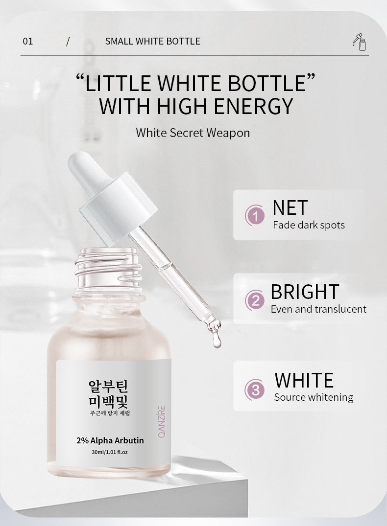 跨境全英文烟酰胺精华液Whiteningserum熊果苷烟酰胺精华液30ml详情6