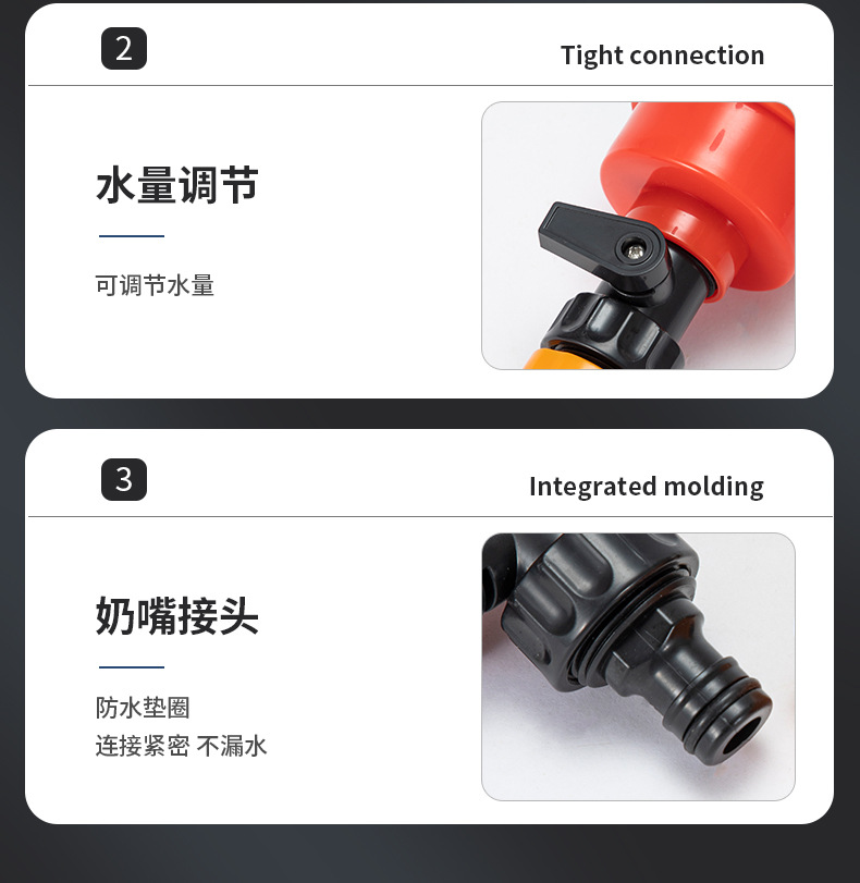 育苗洒水头家用千目洒水喷头大棚园艺育苗园林手持花卉浇菜喷头详情6