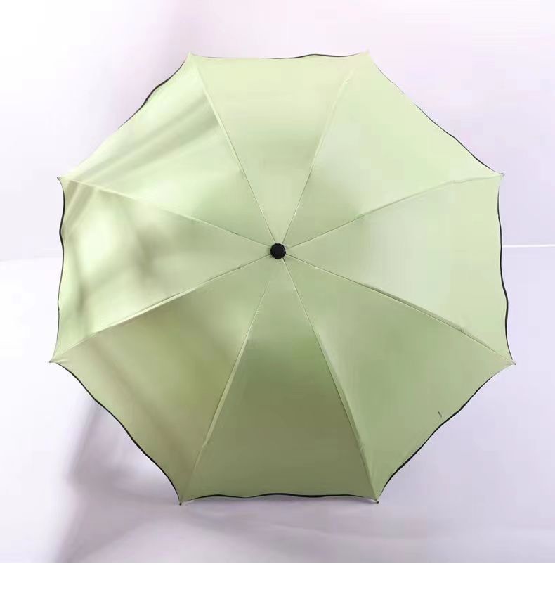 雨伞天堂遇水开花伞荷叶边晴雨两用伞加印logo雨伞女高级感小清新详情13