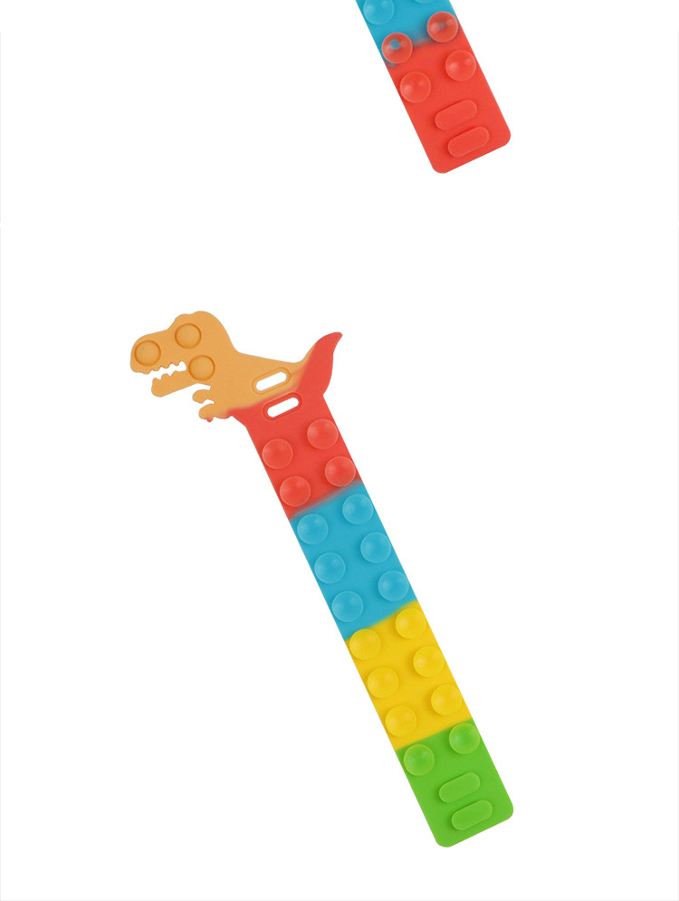 Science and education cross-border stress-relieving toys: Dinosaur Magic Suction Cup, Silicone Unicorn Bracelet, Stress-relieving Silicone Sheet series pic 10