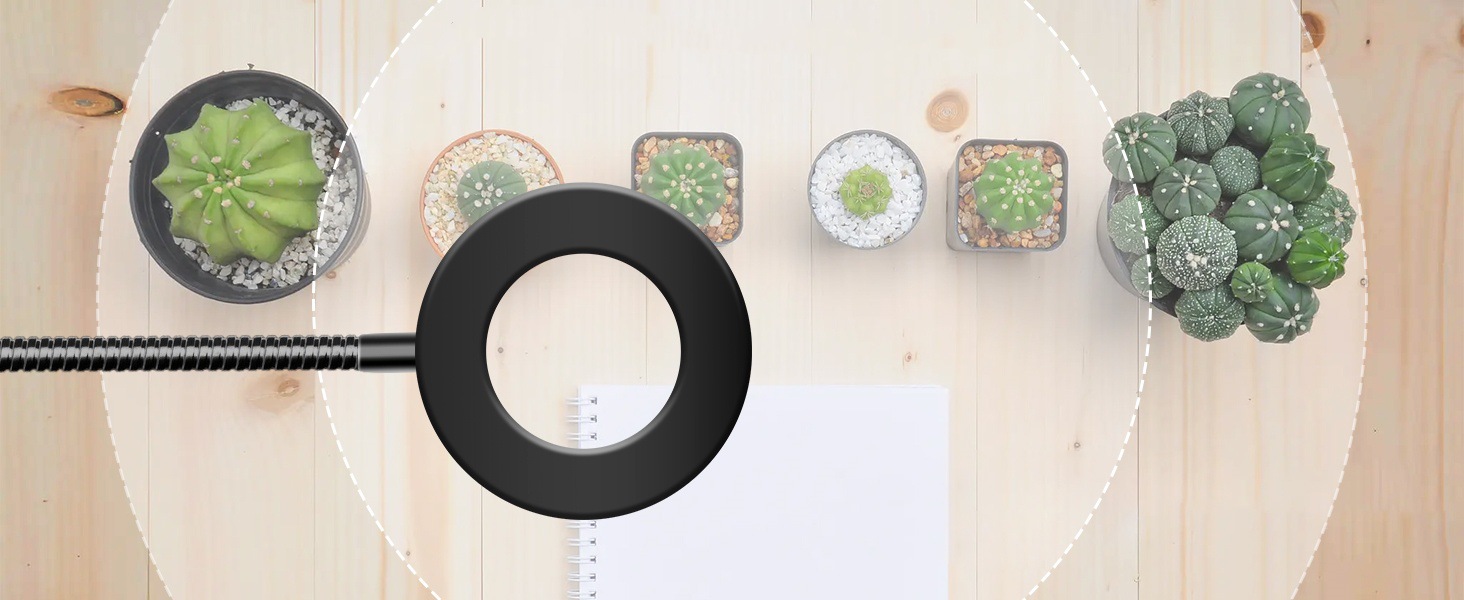 Flowerpot clamps, angel rings, plant growth lights, indoor seedling succulent supplementary lighting lights, LED full-spectrum plant lights pic 1