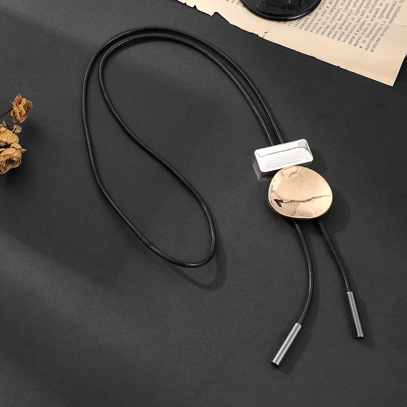 跨境亚马逊新款女士几何长项链金属简约小众饰品外贸批发欧美项饰详情10