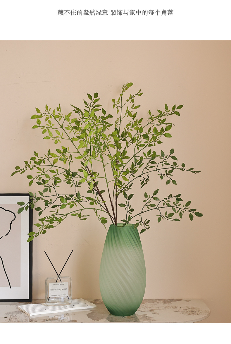 仿真单枝3叉南天竹人造绿植森系家居酒店装饰绿植假花仿真南天竹详情18