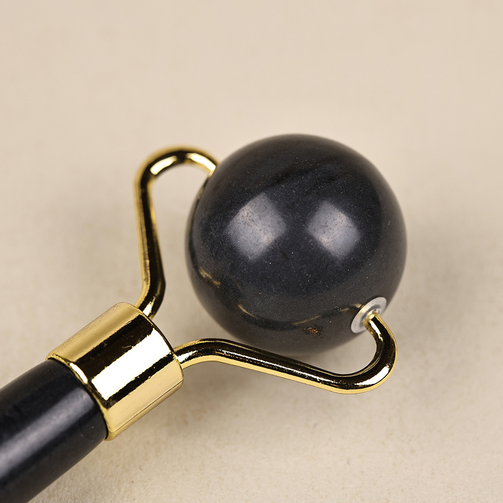 家用美容院用圆珠按摩美容棒脸部面部身体护理美容按摩器天然黑玉玉石小巧方便详情16