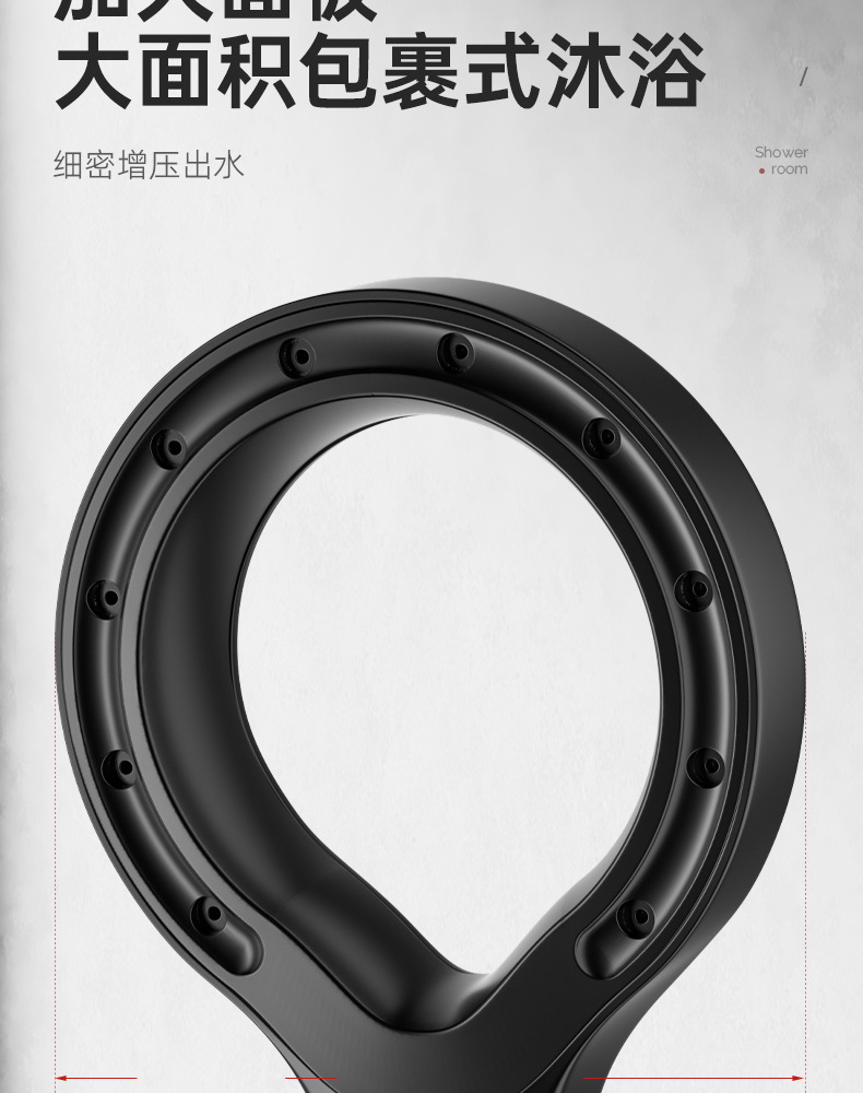 Douyin showerhead, hollowed-out shower, pressurized household bathroom, shower water heater, bathing, rain, lotus pod, flower drying, hair drying pic 7