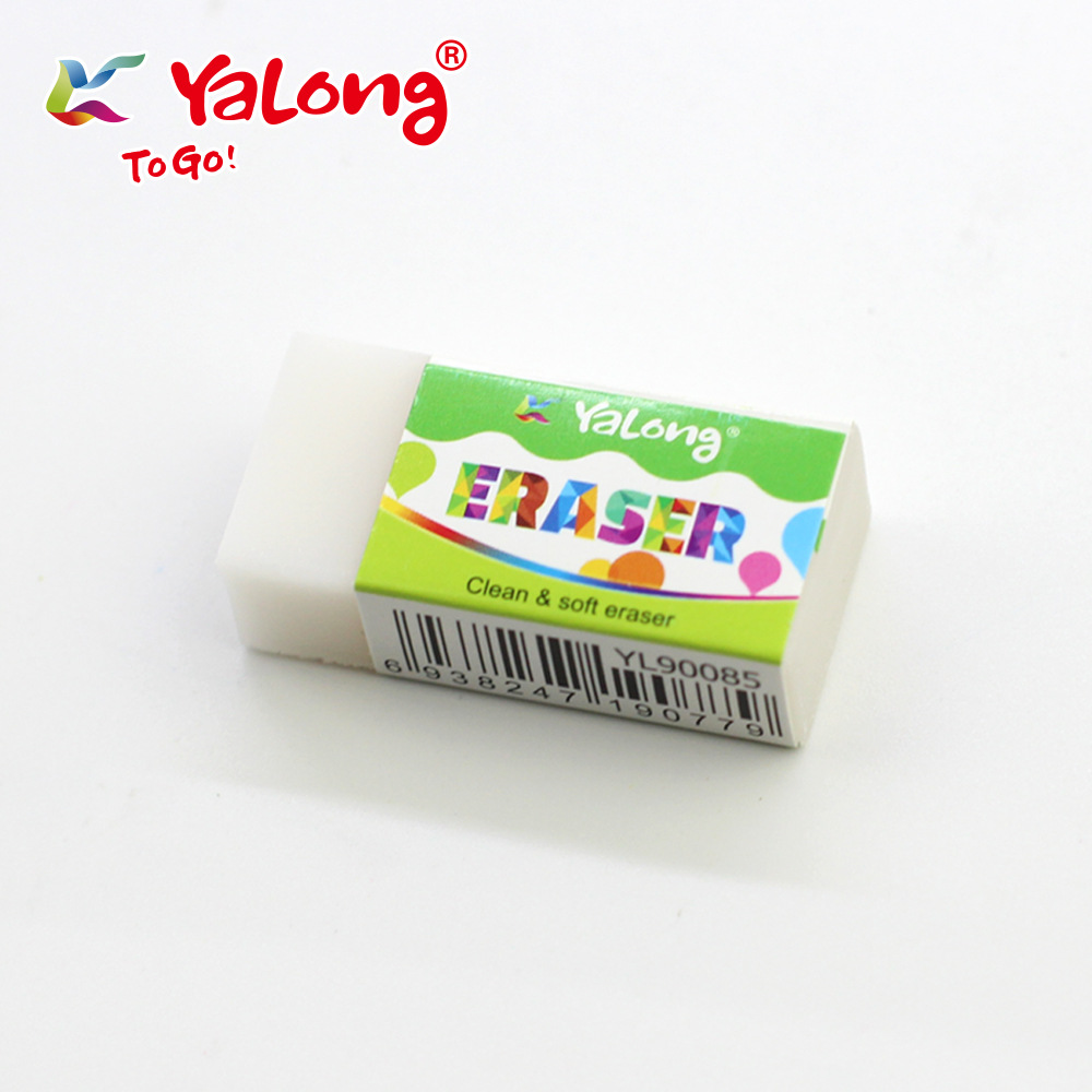 YALONG high-quality erasers, school stationery, cute white soft PVC erasers pic 1