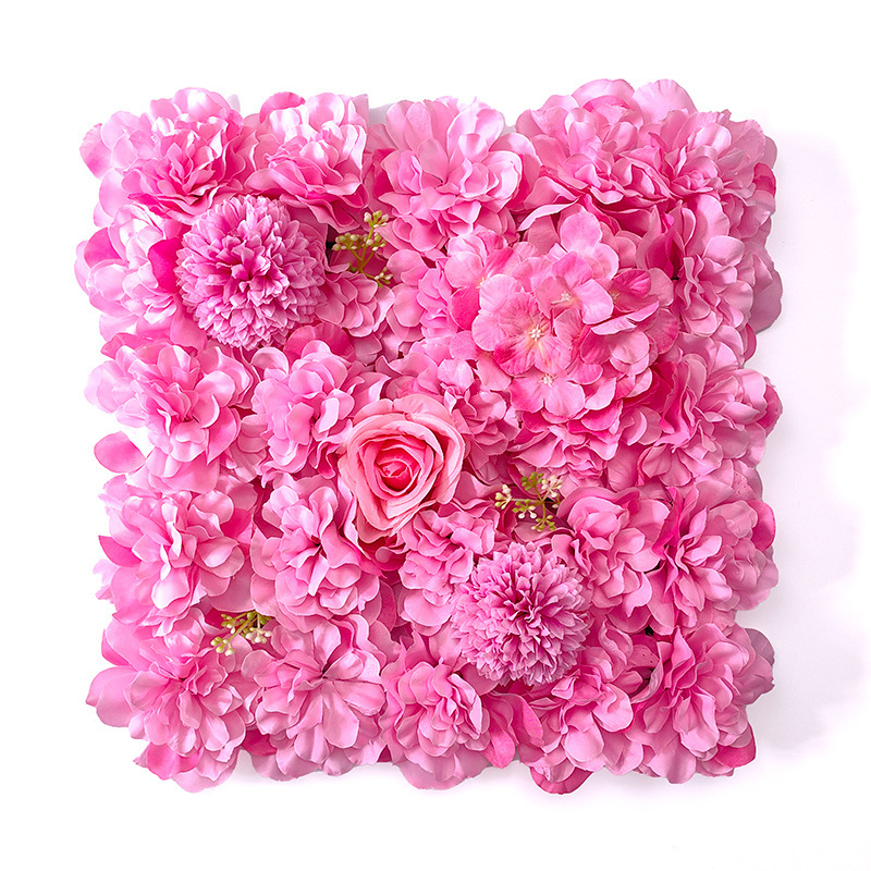 婚礼仿真花背景墙玫瑰花墙粉色绣球花排塑料花婚庆装饰结婚花户外详情5