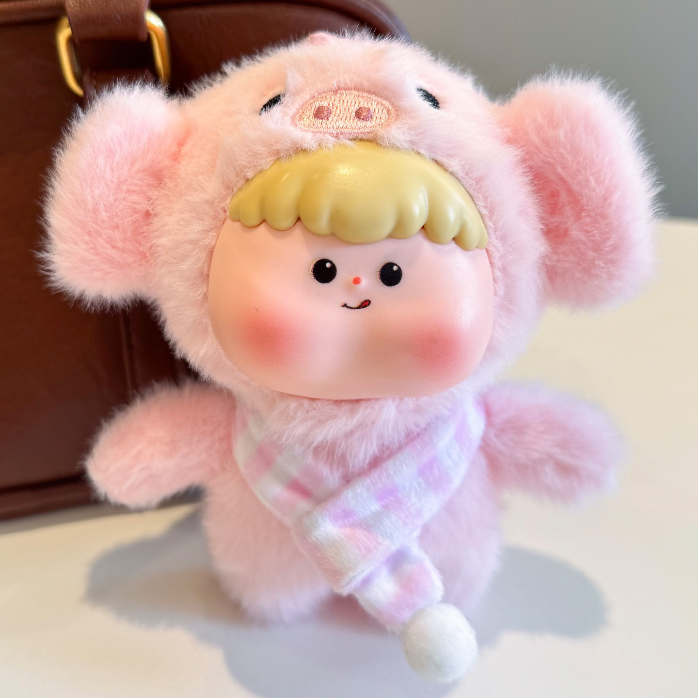 DUDU动物园系列玩偶可爱搪胶变装娃娃挂件毛绒玩具书包挂饰钥匙扣详情5