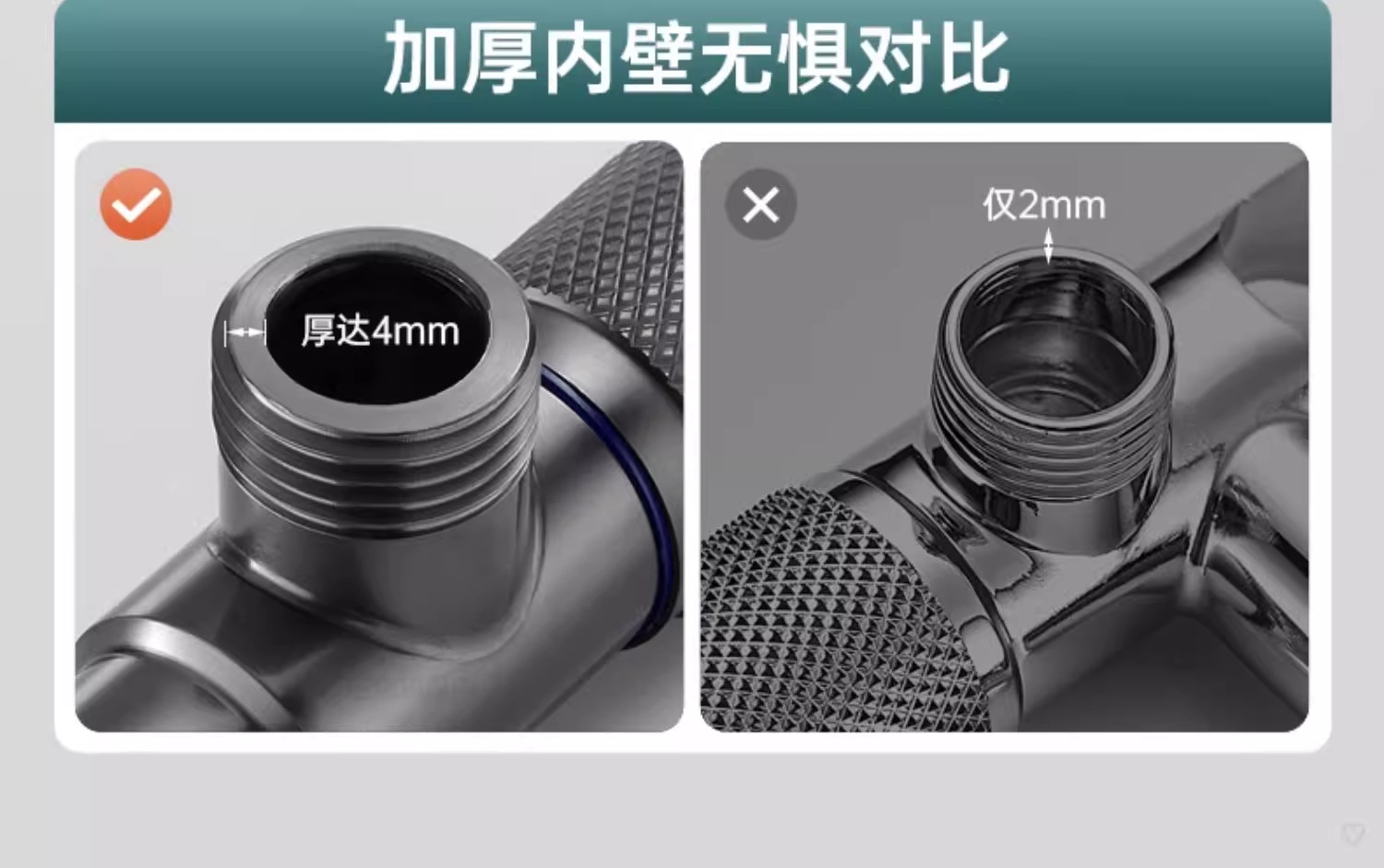 全铜卫浴角阀三角阀冷热水通用阀门开关4分水阀三角阀分水器加厚详情13