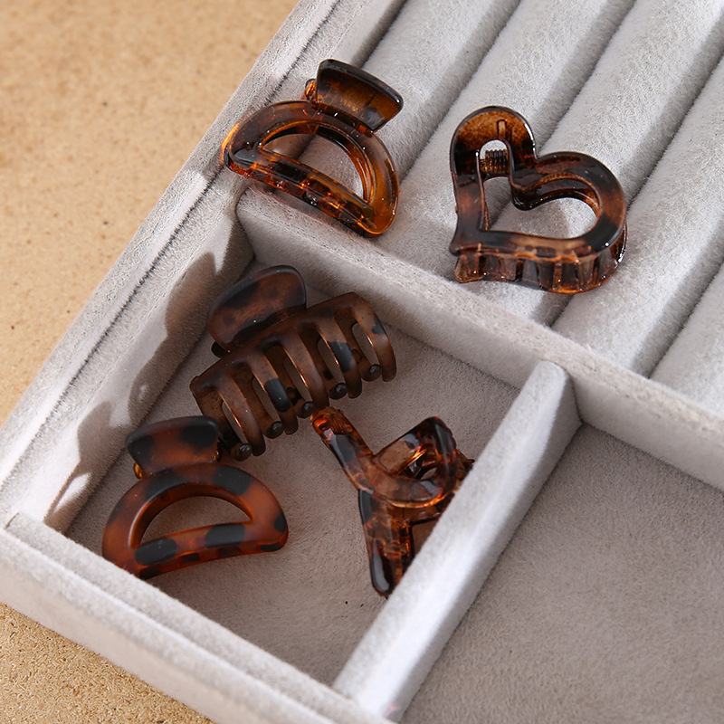 Coffee-colored small hairpin, matte and frosted bangs, hair clipper, small hair clipper for top and side decoration, cross-border hair accessory wholesale pic 3