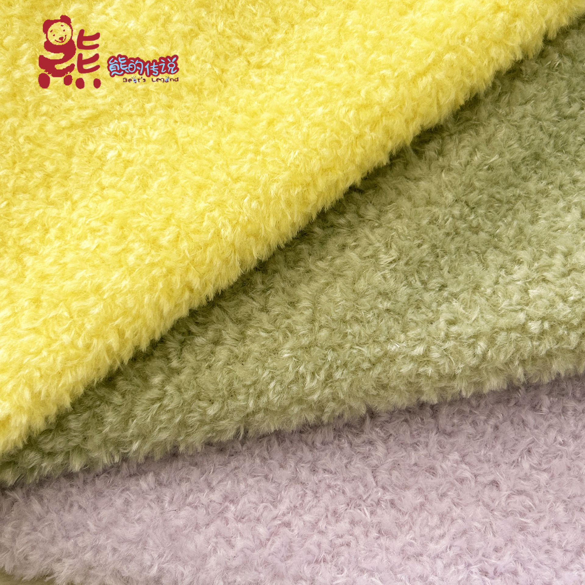 蜜雪绒雪花绒珍珠绒短毛绒玩具公仔动物头绒布料现货批发家纺毯类法兰绒毯详情3