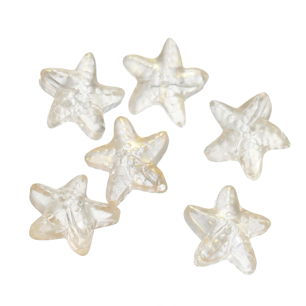 New product: approximately 15mm glass starfish beads, scattered glass bead holes, 1mm handcrafted diy bracelet, necklace and accessory pic 19
